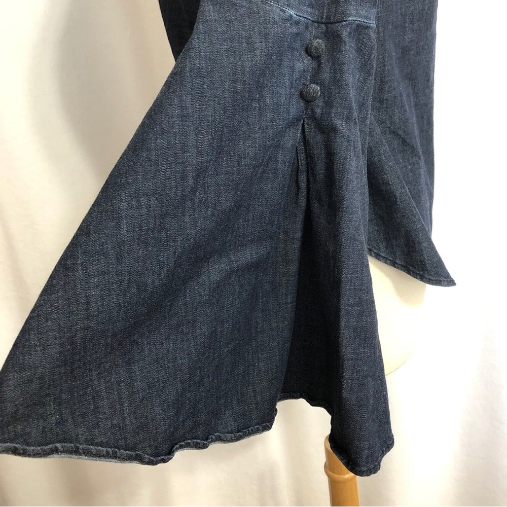 EUC. Banana Republic one shoulder chambray top. 4. - Picture 3 of 4